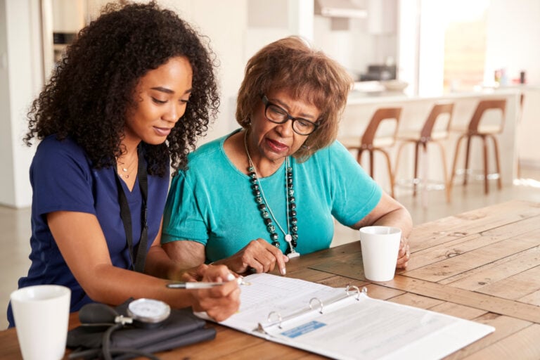 how to market home health care diagram showing local SEO, reviews, content, and referral marketing